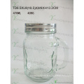 Ice Cold Wholesale Drinking Glass with Handle 450ml 16oz Mason Jar